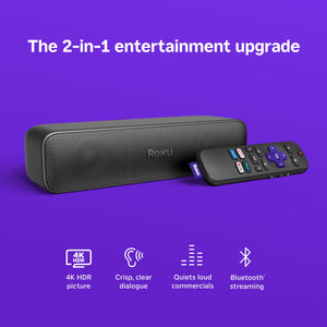 Roku Streambar SE - 2-in-1 TV Soundbar with Built-in Streaming, Premium Speakers, & Speech Clarity - image 3 of 6