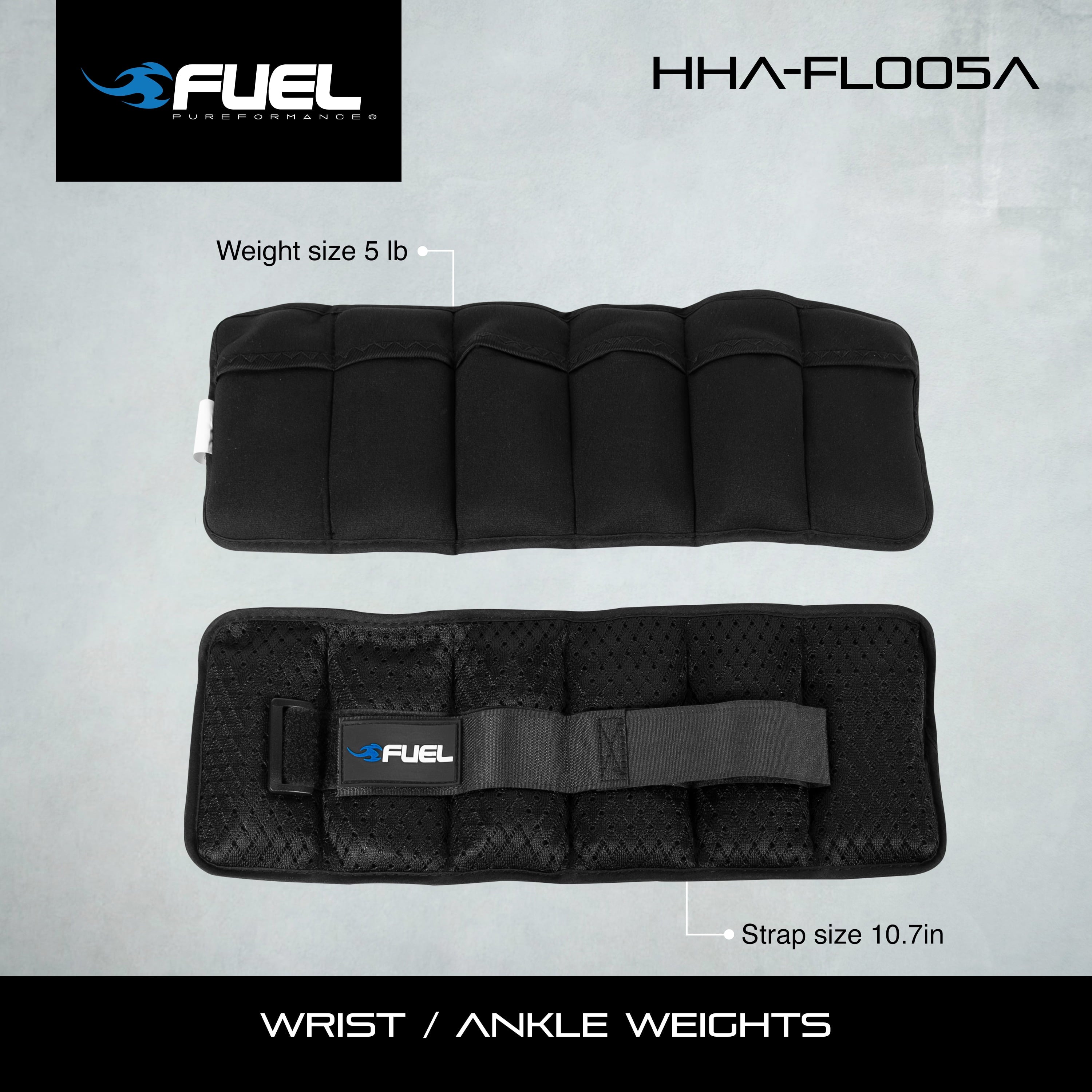 CAP Fuel Pureformance Unisex Adjustable Wrist/Ankle Weights, 2.5-Pound Pair (5lb Total — automotive product, view 6