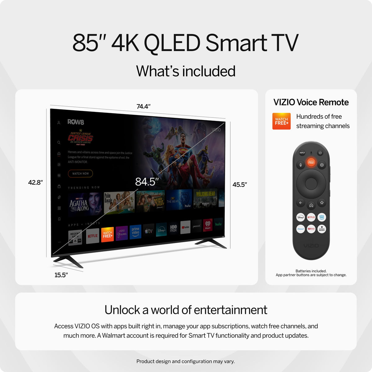 VIZIO 85" Class Quantum 4K QLED HDR Smart TV (VQD85R-10) - image 3 of 6