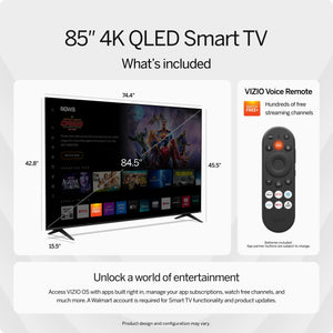 VIZIO 85" Class Quantum 4K QLED HDR Smart TV (VQD85R-10) - image 3 of 6