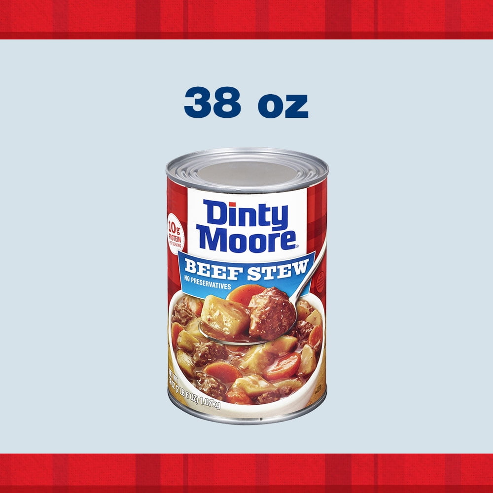 DINTY MOORE Beef Stew, Shelf-Stable, Steel Can 38 oz — grocery product, view 10