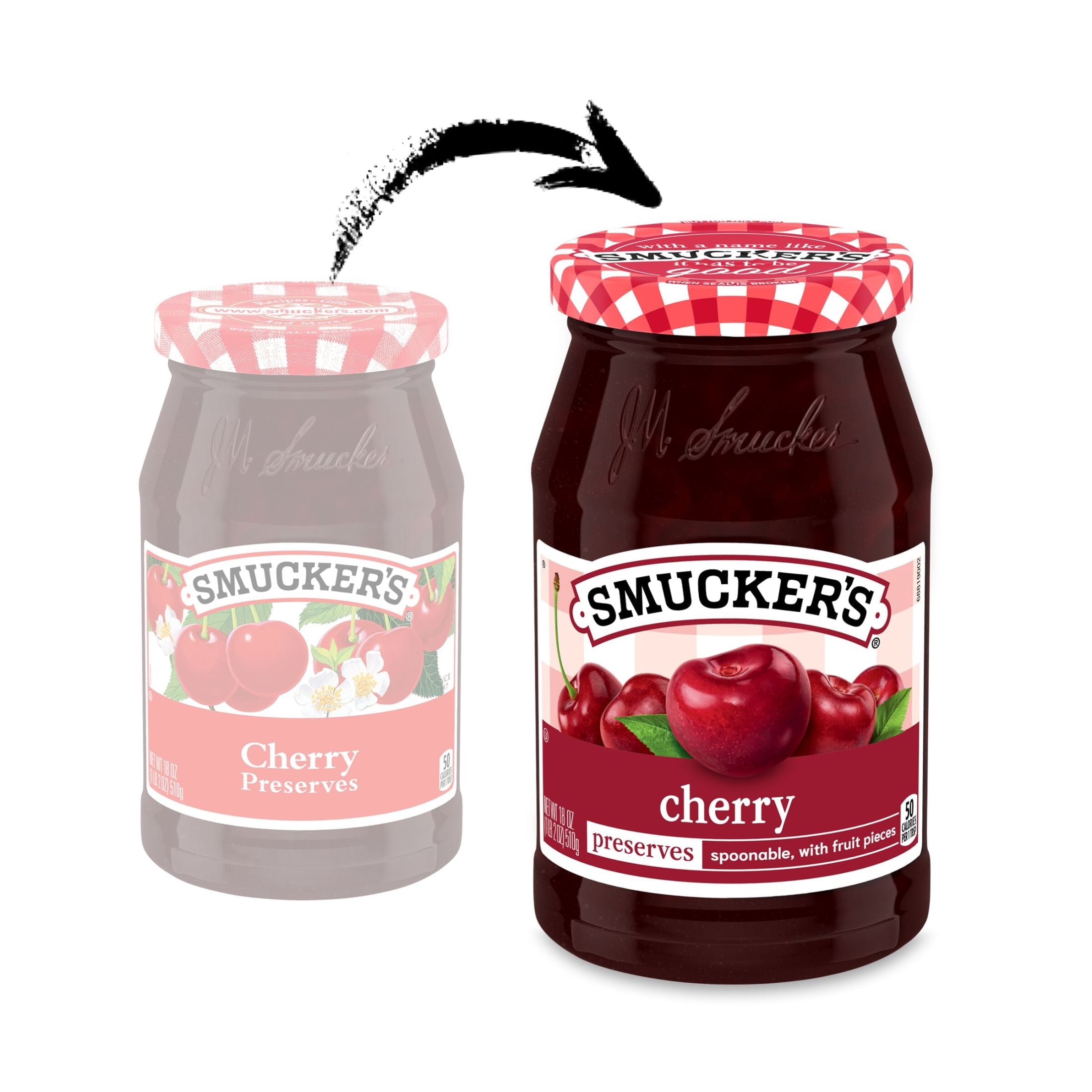 (4 pack) Smucker’s Cherry Preserves, 12 oz Jar — grocery product, view 4