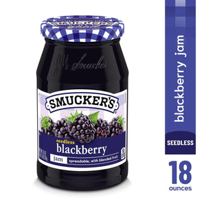 (2 pack) Smucker’s Seedless Blackberry Jam, 18 oz Jar — grocery product, view 3