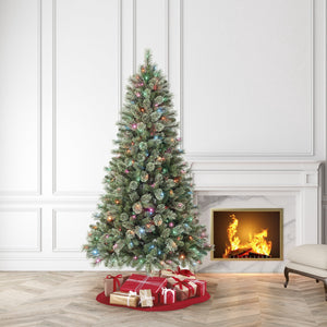 7.5' Pre-Lit Liberty Cashmere Pine Green Artificial Christmas Tree with Color-Changing LED Lights - image 3 of 6