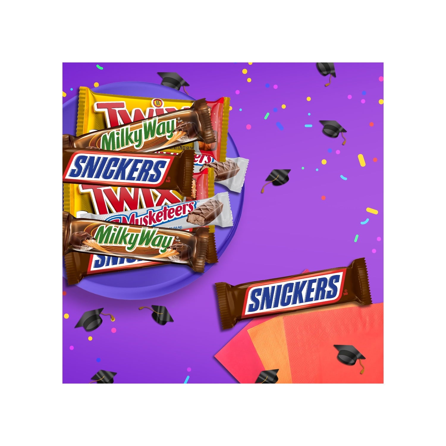 Mars Snickers, Twix, Milky Way & More Assorted Milk Chocolate Candy Bars - 18 Bars — grocery product, view 5