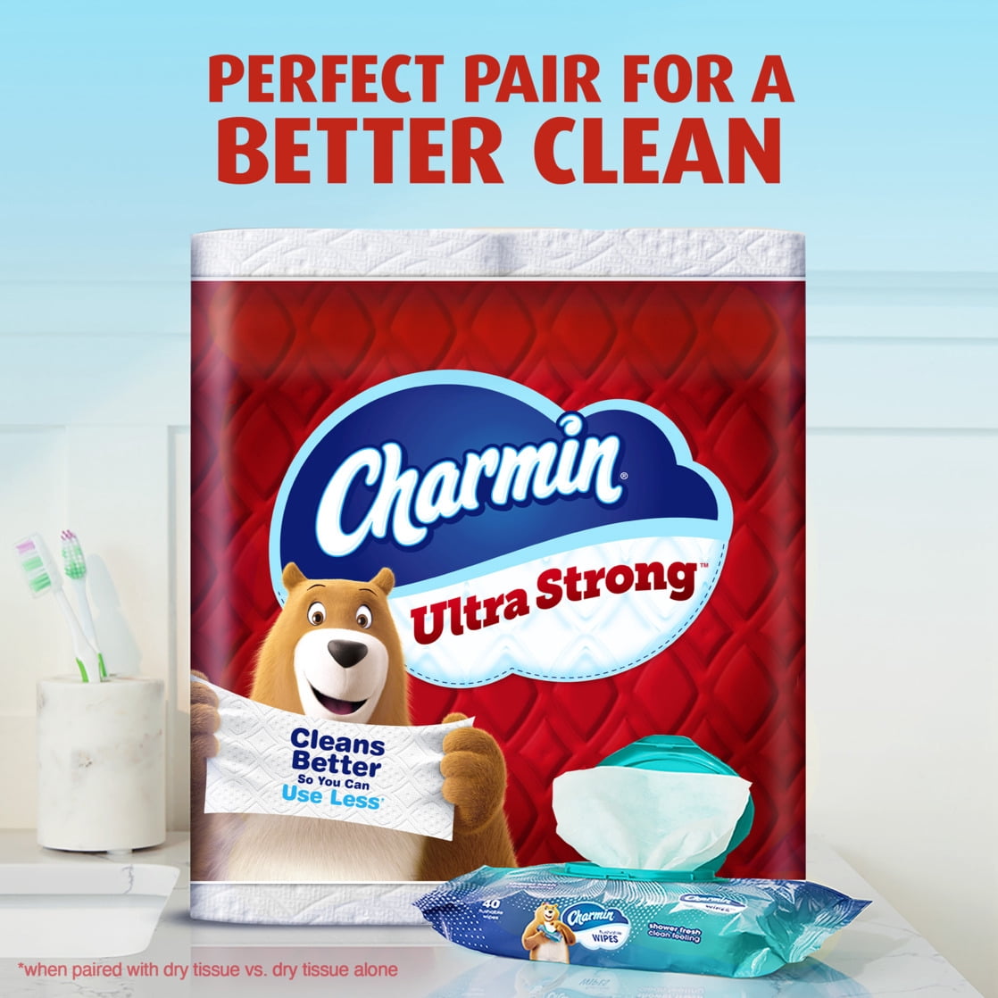 Charmin Ultra Strong Toilet Paper 30 Mega Rolls, 220 Sheets Per Roll — health and personal care product, view 2