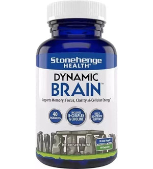 Stonehenge Health Dynamic Brain Supplement For Enhanced Memory and Focus 60 Caps — dietary supplement