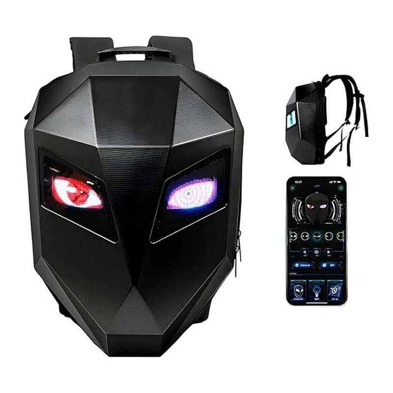Motorcycle Backpack,LED Programmable Knight Backpack — apparel item