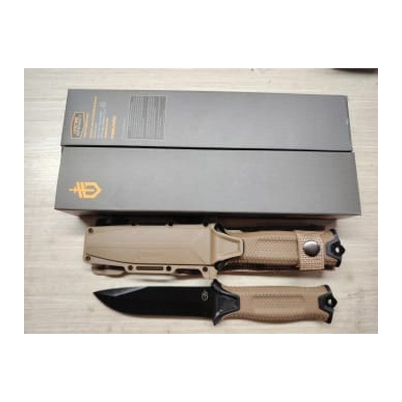 Gerber StrongArm Fixed Blade Knife Plain Edge - Coyote Brown — sports and outdoors item