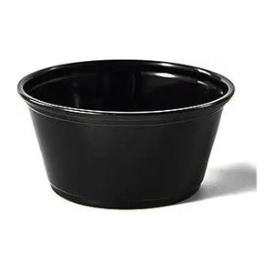 Black Portion Cup 3.25oz (2500/case) — food service cups and containers