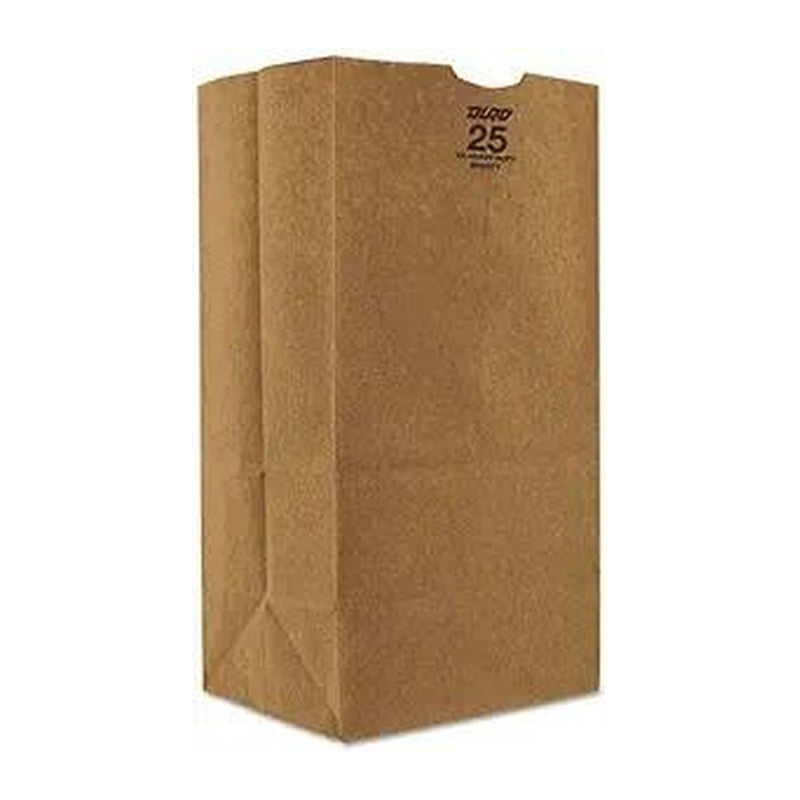 Brown Paper Bag # 25 (500/case) — packaging supply