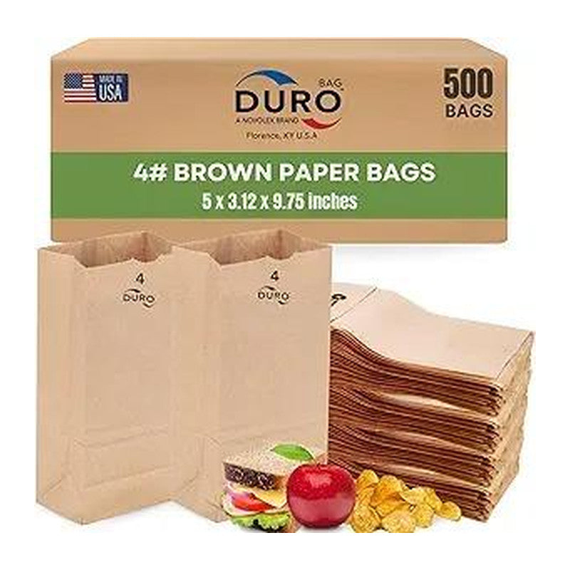 Brown Paper Bag # 4 (500/Case) — packaging supply