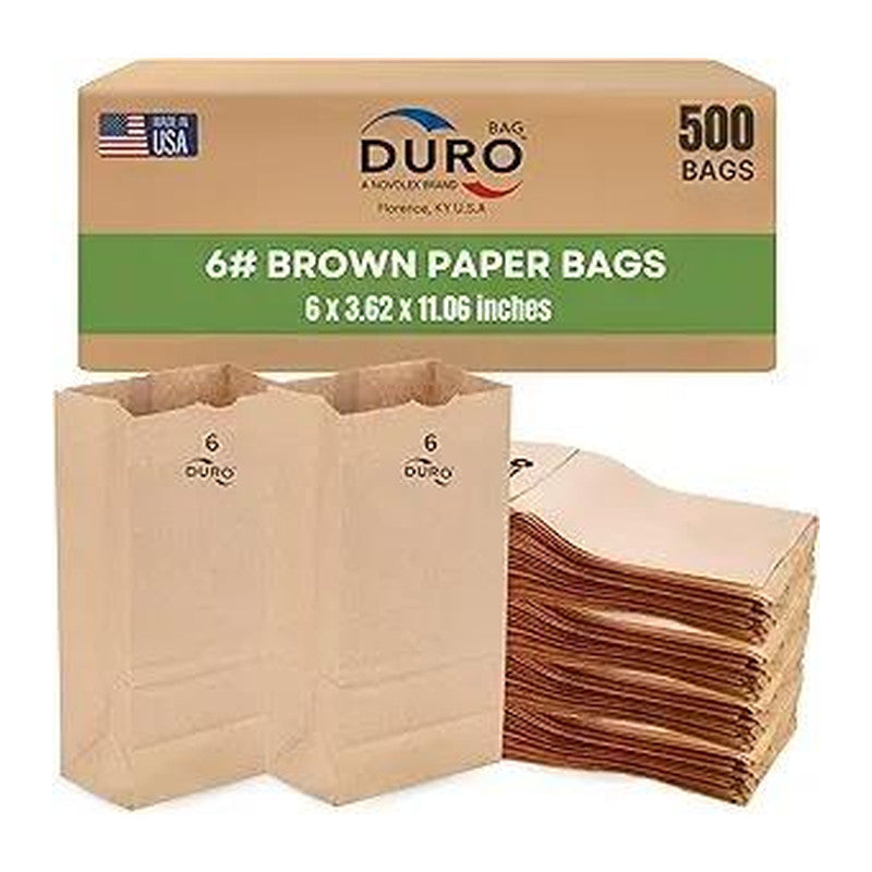 Brown Paper Bag # 6 (500/case) — packaging supply