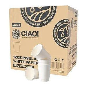 Cafecito Coffee Cup Double Wall 12oz (500/case) — food service cups and containers