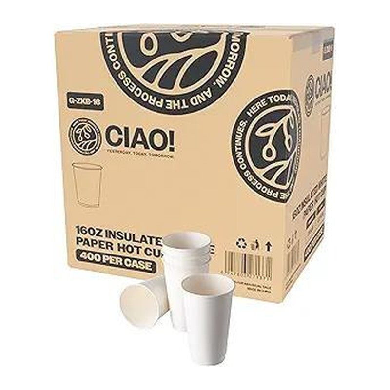 Cafecito Coffee Cup Double Wall 16oz (500/case) — food service cups and containers