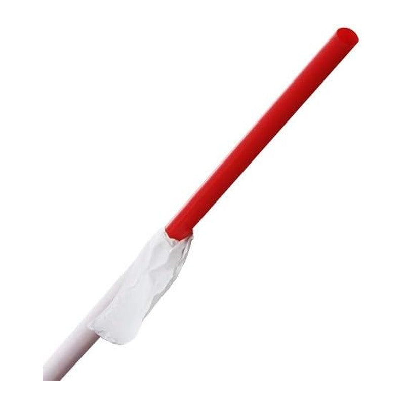Giant Red Straw 10.25" (1200/case) — disposable cutlery