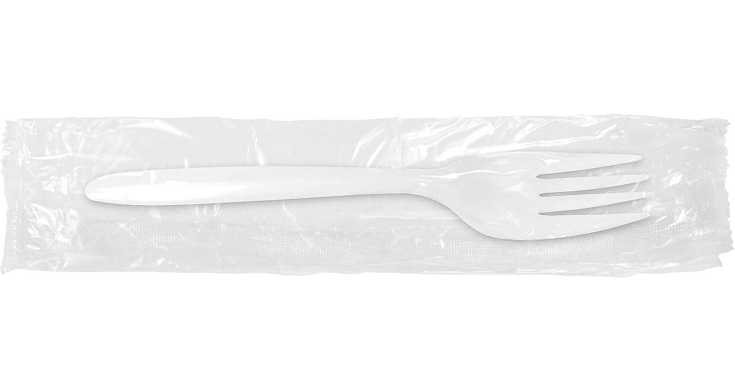 Medium Weight White Fork (1000/Case) — disposable cutlery