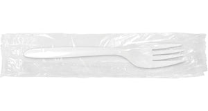 Medium Weight White Fork (1000/Case) — disposable cutlery
