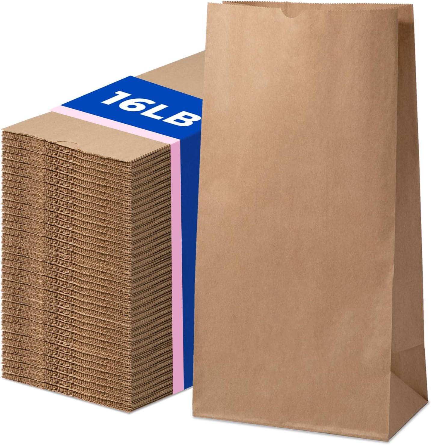 Brown Paper Bag # 16 (500/case) — retail product