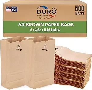 Brown Paper Bag # 6 (500/case) — retail product