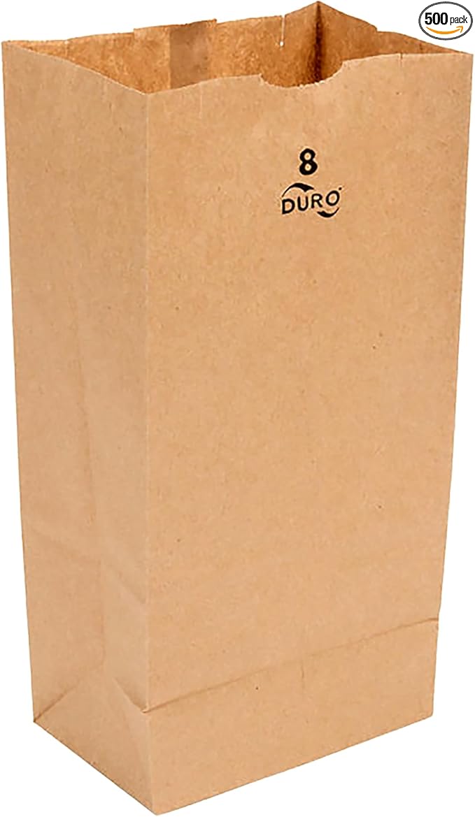 Brown Paper Bag # 8 (500/case) — retail product