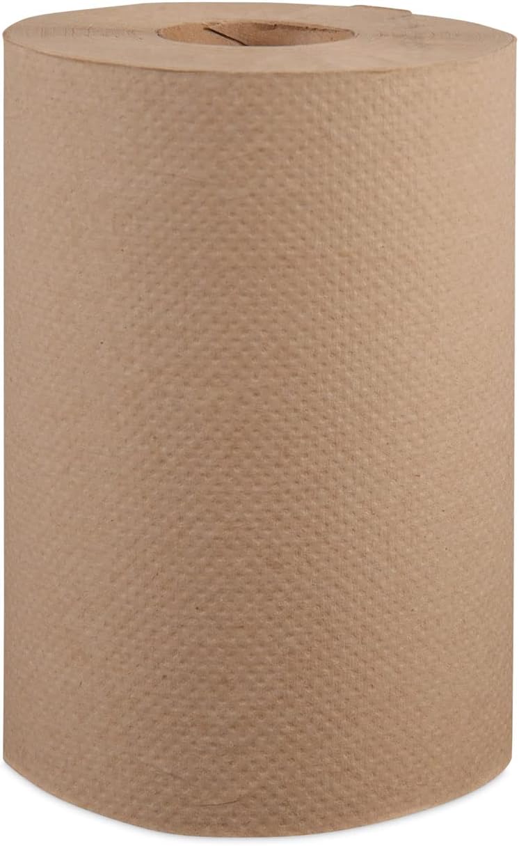 Brown Roll Paper Towels 7.8" x 350' (12 Rolls/Case) — retail product