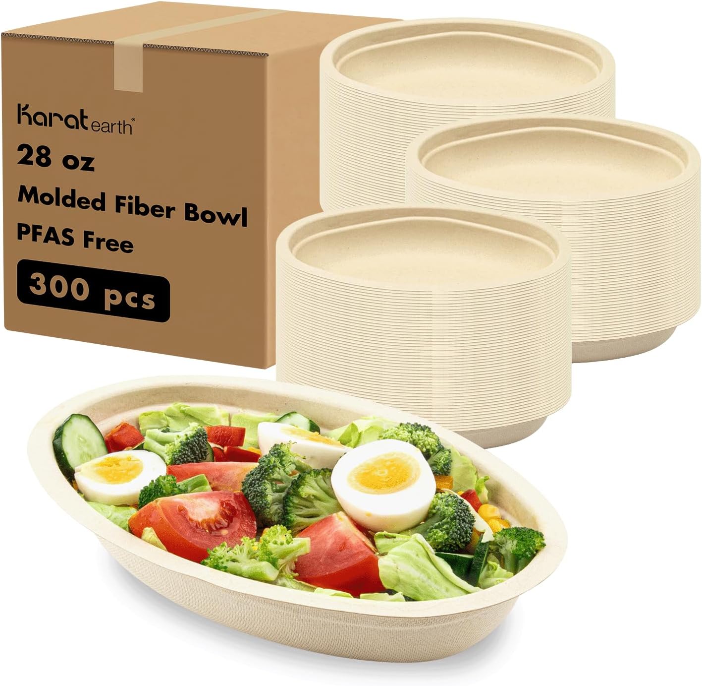 Burrito Fiber Bowl 32oz (300/case) — retail product