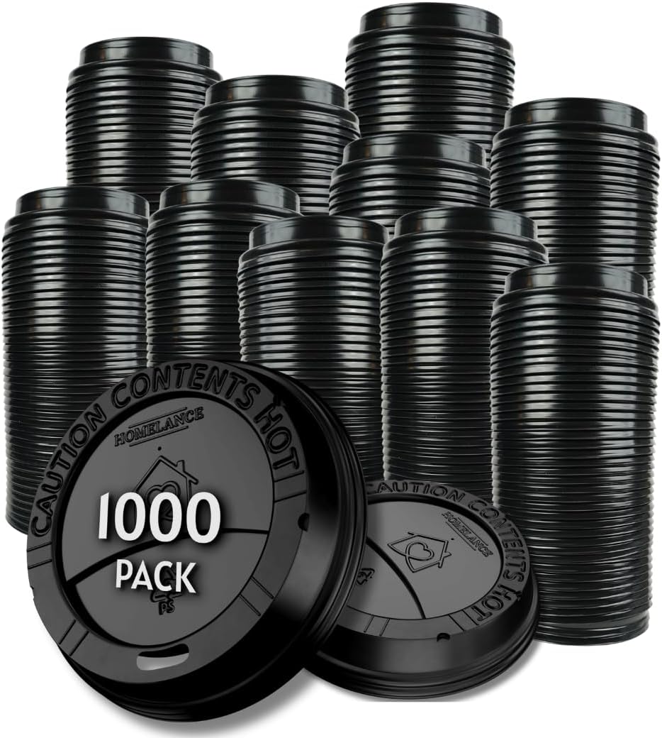 Cafecito Black Coffee Cup Lids 10-20oz (1000/case) — catering supply
