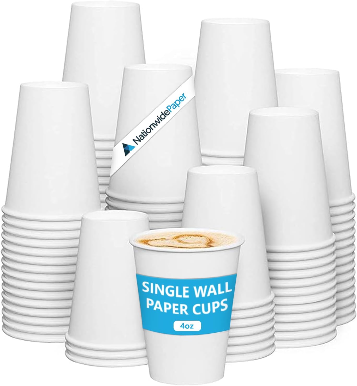 Coffee Cup Single Wall 4oz (3000/case) — catering supply