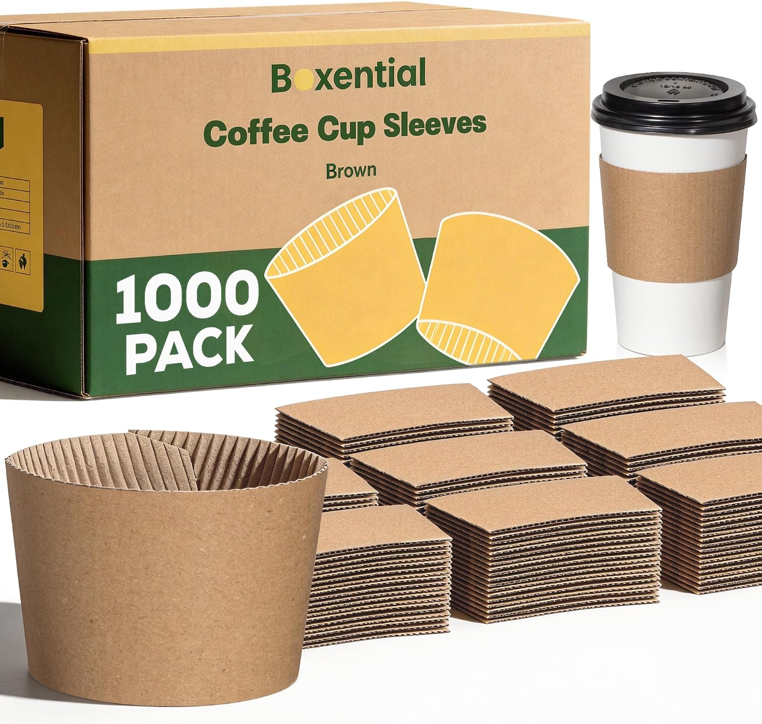 Custom Sleeve for Coffee Cups (1000/case) — catering supply