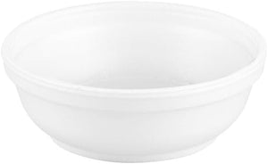 Dart 6B20 6 oz White Foam Container (1,000/case) — catering supply