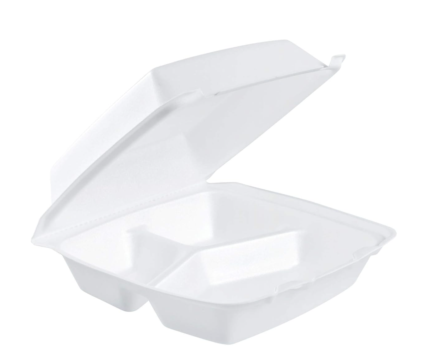 Dart Foam Container 85HT3 3-Compt (200/case) — catering supply