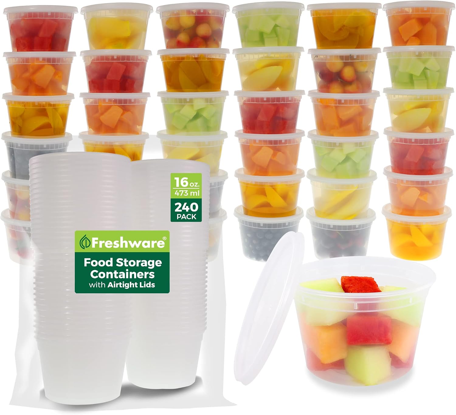 Deli Clear Soup Container 16oz (240-pack) — catering supply