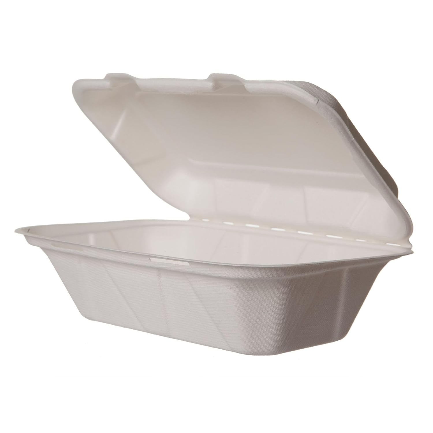 Fiber Clam Shell Container 9x6 (250/case) — catering supply