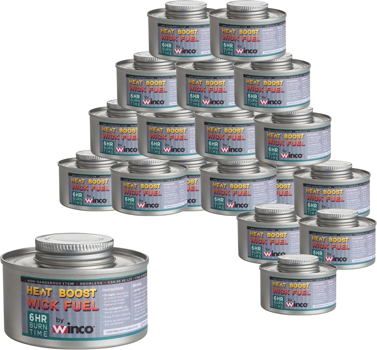 Fuel Methanol Gel Chafing Fuel 6 hour (24/Case) — retail product