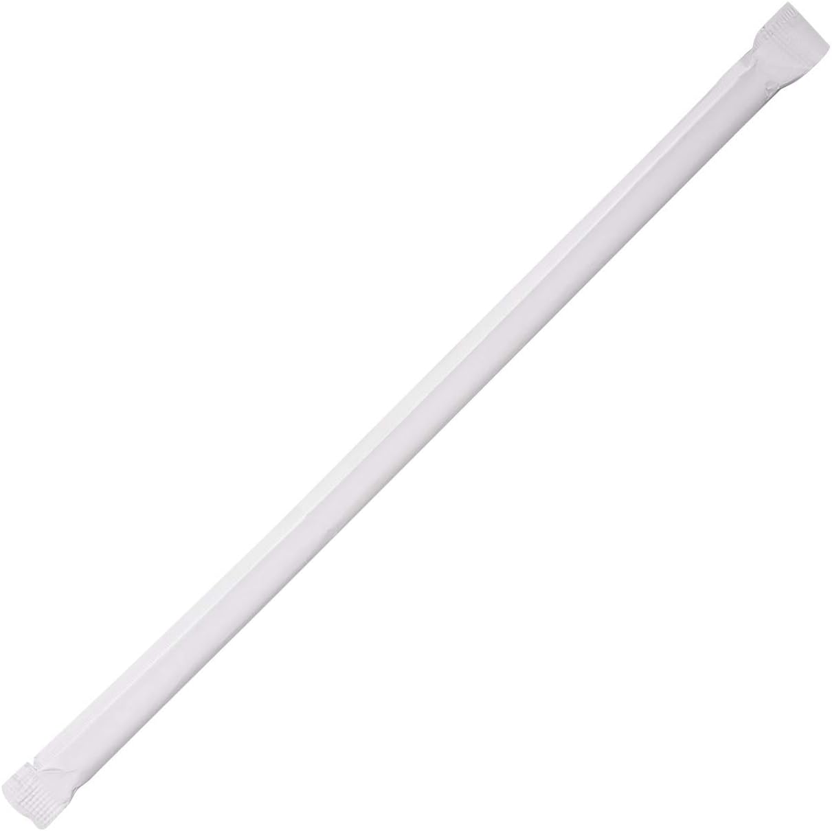 GCI Clear Wrapped Jumbo Straw 7.75" (3000/case) — catering supply