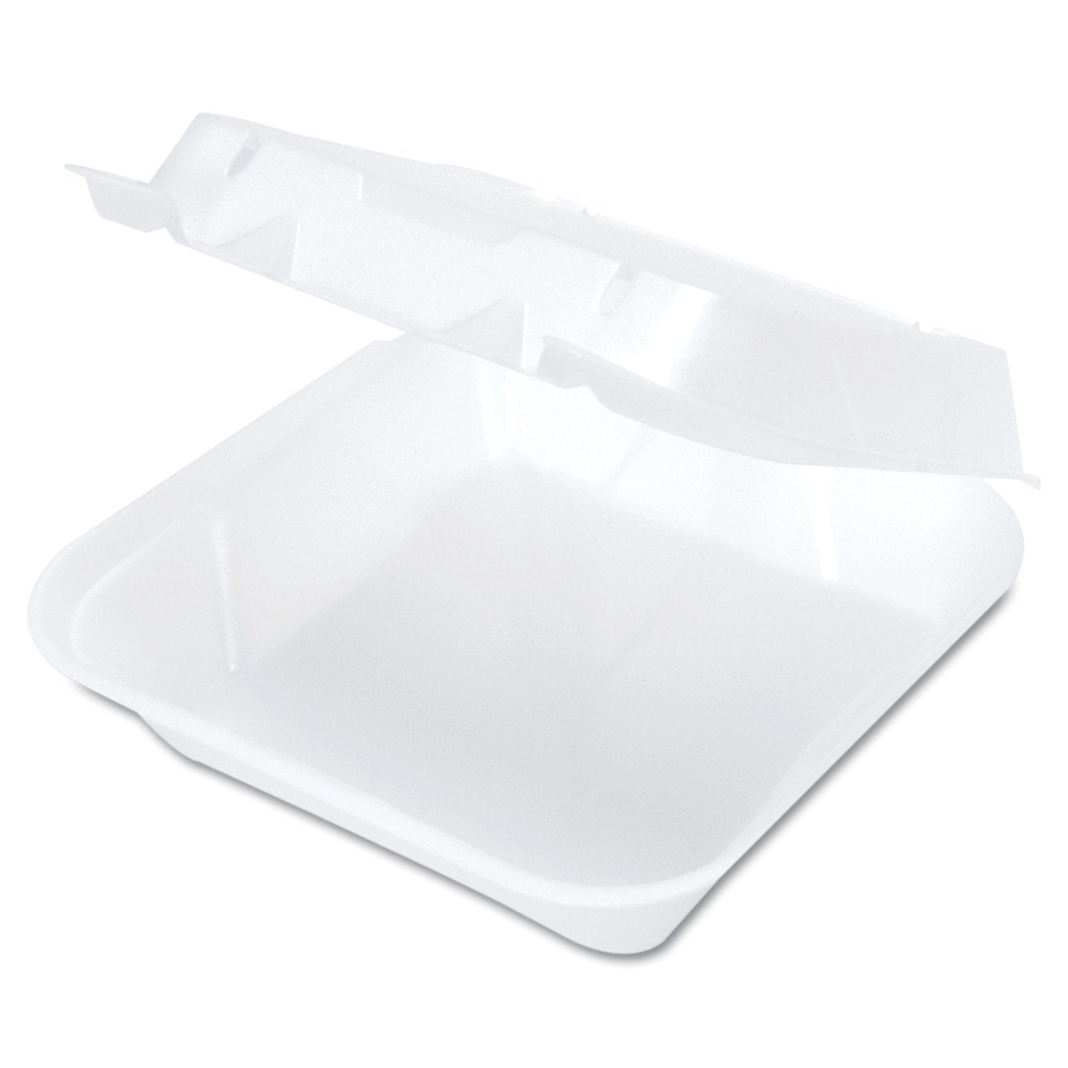 Genpak 8x8x3 Hinged Container Foam 2/100 — catering supply