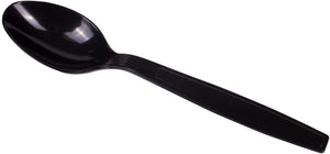 Heavy Weight Black Wrapped Teaspoon (1000/case) — disposable cutlery, alternate view