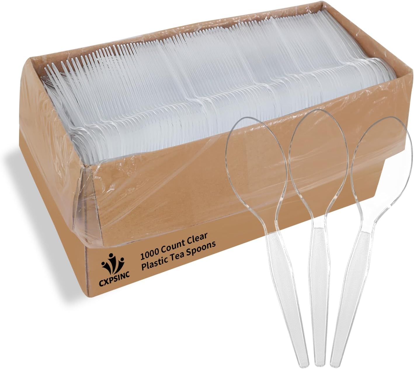 Heavy Weight Clear Teaspoon (1000/case) — retail product