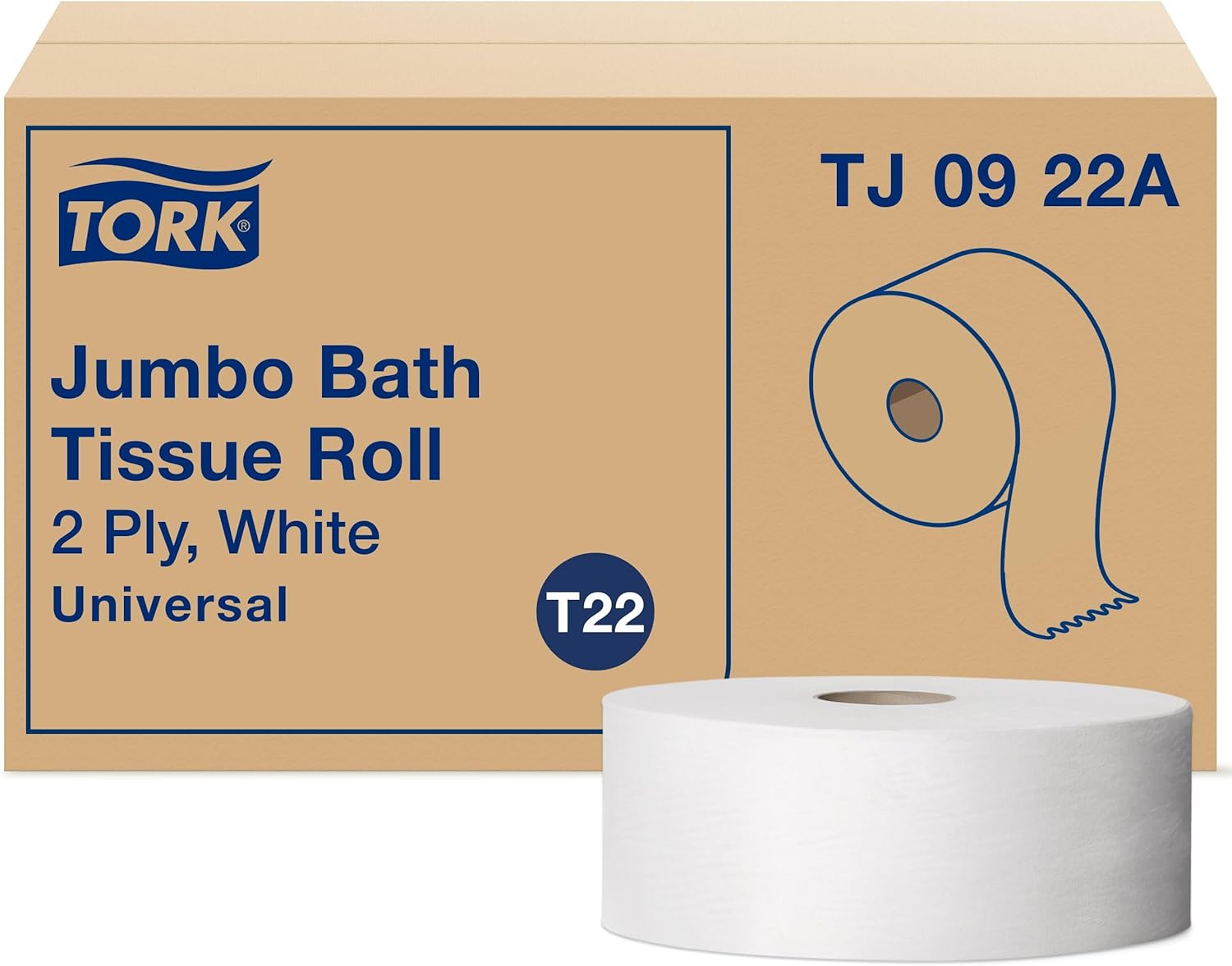 Jumbo Toilet Tissue (12/case) — retail product