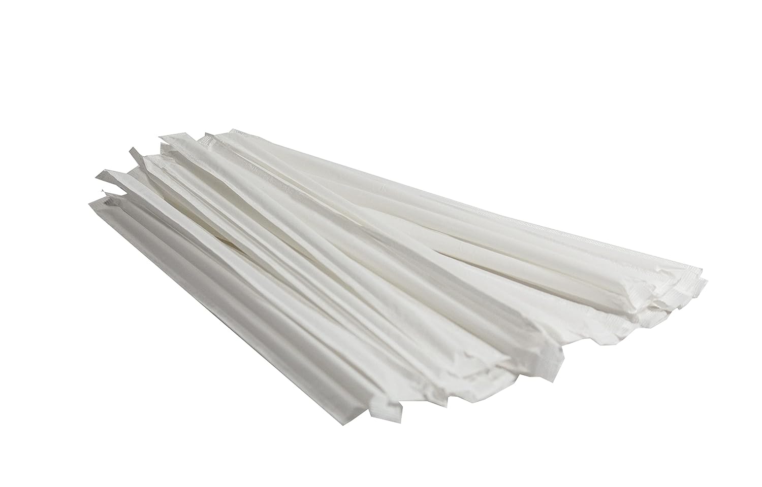 Jumbo Wrapped Clear Straw 500/box — catering supply