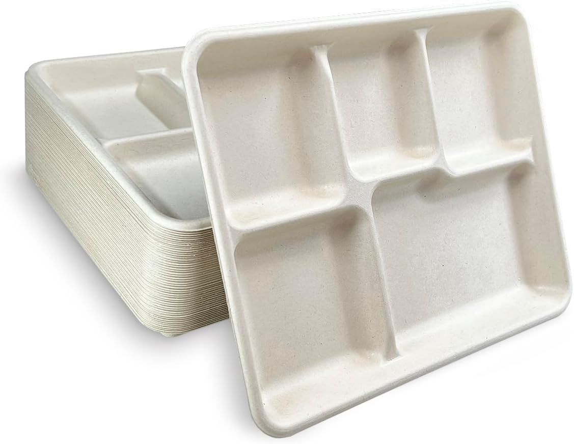 Meal Tray 5-Compt (100/case) — retail product