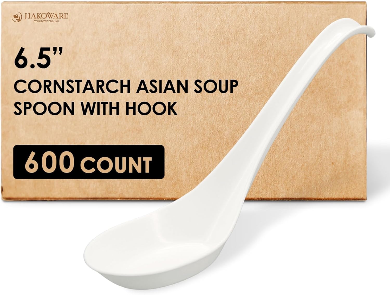 Medium Soup Spoon White (600/Case) — retail product