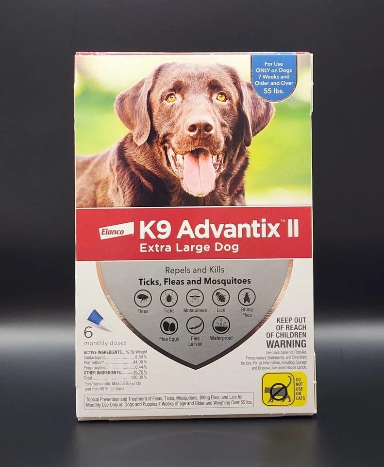 K9 Advantix II Flea and Tick Control Treatment for Extra Large Dogs 6 Doses — pet care product