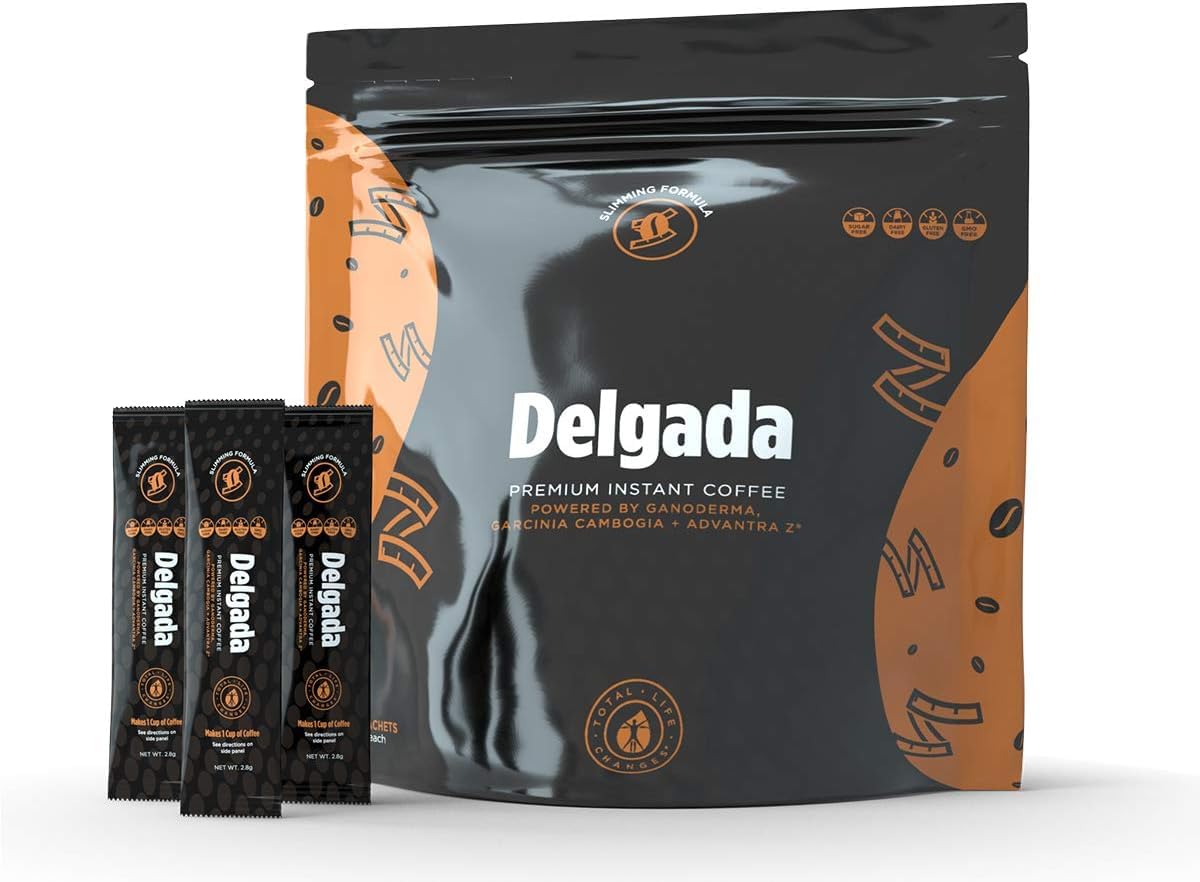 Coffee Delgada Premium Instant Coffee with Ganoderma Lucidum Mushroom — supplement pack