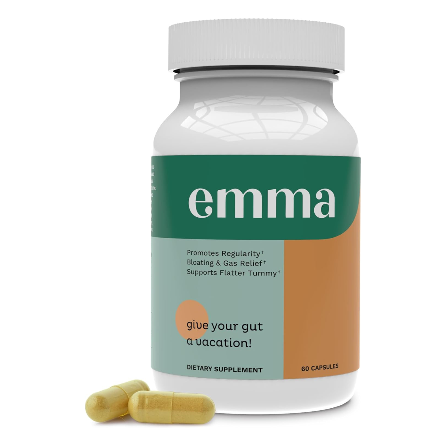 Emma Relief Supplement Konsciens Keto for Gut Bloating 60 Capsules — supplement pack