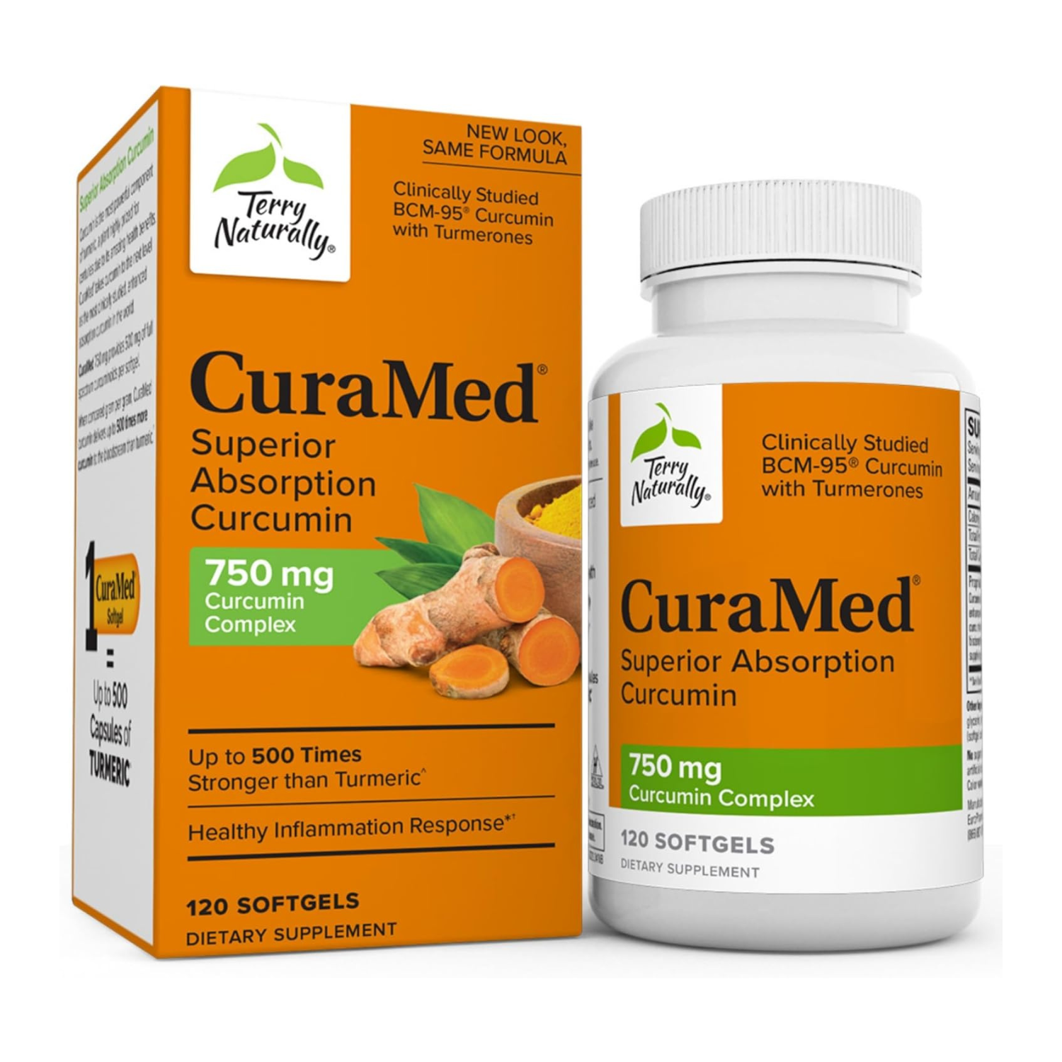 Curamed 750 mg 120 Softgels — supplement pack