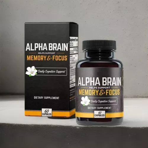 Alpha Brain Memory & Focus Daily Cognitive Support 60 CAPSULES — supplement pack