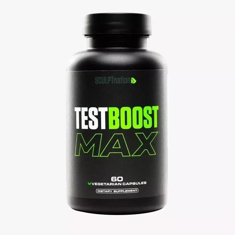 TEST BOOST Max Sculptnation 2.0 Testosterone Build Muscle Men Fat weight Loss 60 capsules — supplement pack