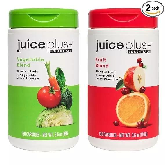 Juice Plus+ - 1 Each Blended Fruit & Veg Juice Powders 120 ea/240 Caps — retail product